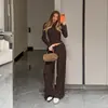 Novo conjunto de pijamas e roupas de casa de veludo alemão canelado, macio e confortável, da Ozon, para outono e inverno, com mangas compridas e calças, em estilo europeu e americano