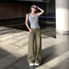 26 Nuevos Modelos de Verano de Pantalones Casuales Finos Estilo Americano, Sueltos y Versátiles, Pantalones Rectos Adelgazantes para Mujer, Disponibles para Dropshipping