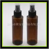 Frasco de plástico marrom de 120ml Regador marrom Frasco de enchimento de 120ml Frasco de plástico PET Frasco secundário para cosméticos