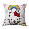 Venta Caliente Transfronteriza Serie Hellokity Lino Funda de Cojín para Sofá de Casa Dormitorio Almohada Impresión a una Cara