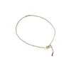 Collar Coreano Personalizado de Zirconia Bañado en Oro Real Cadena para Clavícula de Diseño de Nicho de Moda Lujo Accesible Collar de Gama Alta para Mujeres