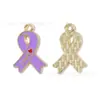 Día del Amor por los Senos Cinta Joyería con Aceite Goteando Accesorios Colgante DIY Accesorios para Llaveros Cadena para Teléfono Móvil Colgante Hecho a Mano