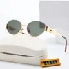 Gafas de sol Estilo Caperucita Roja para Mujer Tendencia 2024 Metálicas Estilo Western Gafas de Sol para Hombre Ojo de Gato Ovaladas Patas Anchas Mismo Estilo que las Celebridades de Internet