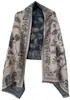 Bufanda Nueva de Importación de Otoño e Invierno del Fabricante, Bufanda y Chal Jacquard Paisley Suave Premium Europeo y Americano de Doble Uso