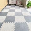Alfombrillas de Piso Modernas y Sencillas de Empalme para Salas de Estar, Alfombrillas de Piso de Empalme Mixtas y Combinadas para Uso Doméstico, Alfombrillas de Piso de Felpa Antideslizantes y de Fácil Cuidado