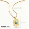 Colgante Retro Texturizado Simple Europeo y Americano con Superficie Irregular de Turquesa, Accesorio de Moda y Tendencia