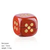 Dados de Cristal Natural Juego de Mesa de Ocio Transfronterizo Ágata Jade Tallado Estilo de Esquina Redondeada Dados de Piedra Semipreciosa Basados en Puntos de 15 mm