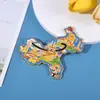Imanes Deslizantes para Refrigerador con Mapa de Chongqing al por Mayor en Stock, Imanes Creativos para Refrigerador con Diseño de Tendencia Nacional, Imanes Metálicos para Refrigerador