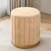 Banco de Maquiagem, Banco Redondo de Luxo Leve, Cadeira para Quarto, Banco Armazenador Moderno, Banco de Sofá, Banco para Penteadeira, Cadeira Pequena para Maquiagem