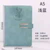 Hebilla Magnética en Forma de U Cuaderno de Negocios A5 Venta al por Mayor Bloc de Notas Engrosado Logo Impreso Cuero Suave Simple Cuaderno B5 Oficina