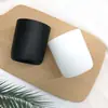 Candelabro Simples de Cor Derramada Retrô Fundo Curvo 320 ml Copo de Vela Transparente Caixa de Papel para Joias Suporte para Vela