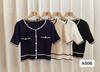 Cárdigan de Punto Corto Elegante Estilo Chanel Manga Corta para Mujer Verano Delgado Sentido del Diseño Estilo Coreano Sentido de Alta Gama Top Corto