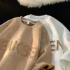 Camiseta de Manga Corta con Letras Estampadas de Acero para Hombre, Top Casual Holgado Estilo Hong Kong de Verano, Camiseta Oversize de Media Manga de Moda