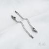 Corrente de cauda de aço titânio que não desbota Corrente estendida de aço inoxidável Seiko pulseira colar joias DIY feito à mão acessórios de corrente longa adicional