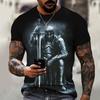 Moda de Verano Templario Camiseta de Hombre Impresa en 3D Street Harajuku
