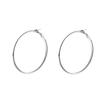 Brincos de Círculo Estilo Minimalista Cool, Argolas Exageradas Europeias e Americanas para Mulheres, Brincos de Pino Argola Grande da Nova Moda Tendência