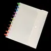 Fabricante de Shenzhen Bolsa para Documentos con Agujeros de Hongo A4 Colorida Engrosada Bolsa para Exámenes Bolsa de Información Bolsa para Documentos con Broche de PP