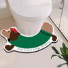 Alfombrilla de baño en forma de U para inodoro Dachshund Barro de Diatomeas Alfombrilla de suelo absorbente para baño Antideslizante para inodoro Antisucios Antideslizante