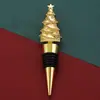 Rolha de Vinho Criativa de Natal Transfronteiriça em Liga de Zinco Rolha Seladora de Conservação de Vinho de Grau Alimentício Rolha Doméstica para Garrafa de Champagne