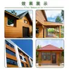 Paneles de Pared de Plástico-Madera para Exteriores, Paneles Decorativos de Pared para Casas de Madera, Paneles de Madera-Plástico, Paneles de Pared Especiales para Exteriores de Villas, Impermeables y Anticorrosivos