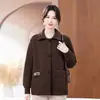 Jaqueta Casual Versátil Elegante de Outono/Primavera Transfronteiriça Novo Estilo Plus Size Rejuvenescedora com Lapela Solta Modeladora de Corpo Moda