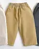 Pantalones Casuales Rectos de Color Sólido Estilo Coreano para Niños para Primavera y Otoño, Pantalones Largos con Bolsillos para Niños y Niñas para Primavera y Otoño, Adecuados para Uso al Aire Libre