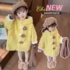 Abrigo de Lana de Cordero para Niña Otoño Invierno 2026 Nuevo Elegante Ropa de Invierno Gruesa para Bebé Niña Suéter de Piel de Longitud Media