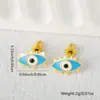 Explosiones europeas y americanas temperamento pequeño y exquisito personalidad pendientes de dopamina diseño de ojo de diablo pendientes joyería