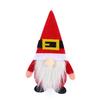 Decorações de natal desenho animado boneca sem rosto faca e garfo conjunto mesa de jantar cozinha bolsa adereços criativo tridimensional faca e garfo conjunto