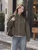 Impresionante chaqueta corta estilo coreano para mujer, nueva colección otoño 2026, con un diseño retro, holgado y versátil en la paleta de colores Maillard