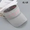 Boné de Baseball Tricô de Verão Chapéu de Sol para Esportes ao Ar Livre Proteção Solar Feminina Viseira Chapéu com Letras Casual Boné de Aba Reta Atacado