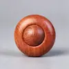 Sándalo Morado Sándalo de Sangre Rotatorio Integrado Cuentas Maderal de Palo de Rosa Pieza de Mano Coleccionable Regalo Platillo Volador de Madera Juguete para Aliviar el Estrés Portátil