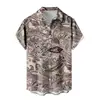 Camisa de Manga Corta Nueva de Venta Caliente para Hombre Vacaciones en Hawái Llamas Impresión 3D Casual Versátil Top para Hombre 2024