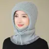 Gorro de Invierno para Mujeres Mayores con Protección para las Orejas, Gorro de Lana Tejido Cálido con Forro de Polar para Mamá, Gorro sin Visera para Abuela