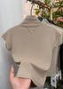 Camiseta de Cor Sólida com Gola Meia-Alta e Mangas Flare para Mulheres, Fashion, Rejuvenescedora, Versátil, Emagrecedora, Camiseta para Camadas com Senso de Design