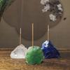 Cristal Natural Piedra Cruda Mineral Quemador de Incienso Línea Base para Incienso Línea Inserto para Incienso Soporte para Incienso Quemador de Incienso para el Hogar Quemador de Incienso para Interiores