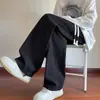Pantalones de pana para hombre Otoño Pantalones casuales retro americanos para hombre 2024 Nuevo estilo Pantalones holgados de pierna ancha de moda para hombre