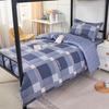 Sábana de cama, funda de edredón de cuatro piezas, juego de tres piezas para dormitorio individual de estudiantes, lijado, funda de edredón de una pieza, ropa de cama de dibujos animados