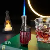 Encendedor Creativo a Prueba de Viento de Llama Directa, Encendedor Transparente de Colores con Forma de Granada, Encendedor Doméstico Compacto y Portátil