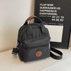 Bolso de Tela Oxford Texturizada Nuevo Bolso Cuadrado Pequeño Casual Tridimensional para Teléfono Móvil Bolso de Hombro Multibolsillos Retro de Color Sólido