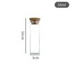 Botellas de Vidrio con Tapa de Bambú en Stock para Té de Flores, Botellas Exhibidoras de Azafrán, Botellas Dispensadoras de Muestras, Fabricante de Frascos Sellados para Alimentos