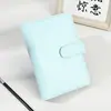 Bolsa con cremallera macaron A6 en stock, presupuesto en efectivo, carpeta de tarjetas, planificador, cuaderno, bloc de notas