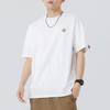 Camiseta masculina de manga curta Qi haipengyun verão Nova solta moderna simples bordada com letra algodão T-shirt de meia manga