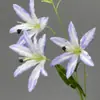 Flor Artificial de Narciso e Lírio em Haste Única, Flor Artificial para Decorações de Casamento, Arranjos de Corredor, Decoração de Fundo de Palco