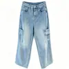 Pantalones cargo de pierna recta Zedaijiai para moldear las piernas, de cintura alta, adelgazantes, de pierna ancha para mujer, nueva colección de otoño 2026