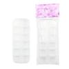 Nail Jewelry Storage Box 12-grade Long Strip Box engrossado DIY Double Row Abertura independente destacável Bottle Box Material do pacote