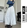Pantalones de encaje Taslan estilo linterna para mujer, nuevo estilo de verano, de cintura alta, fluidos, casuales para petite, pantalones rectos de pierna ancha de nueve puntos