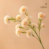 Flores de clavel artificiales, arreglos decorativos para la sala de estar, arreglos de flores de clavel para el comedor, flores artificiales en jarrones, ramos de un solo tallo
