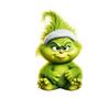 Pendente Peludo Verde Bebê 2D Transfronteiriço Decoração de Feriado de Natal Decoração de Árvore de Natal Pingente de Acrílico