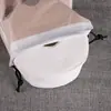 Sacos de Embalagem de Algodão para Limpeza no Atacado, Bolsas Criativas Coloridas de Plástico com Cordão de Camada Dupla para Armazenar Produtos de Beleza, Pacote Acessível